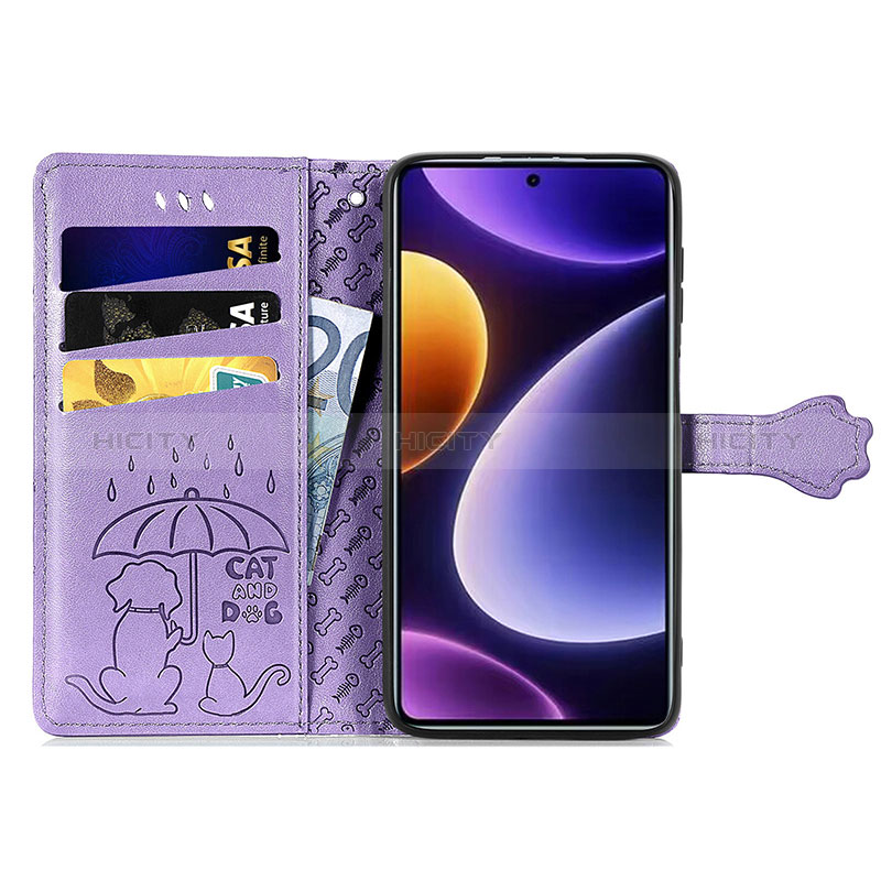 Coque Portefeuille Motif Fantaisie Livre Cuir Etui Clapet S05D pour Xiaomi Poco F5 5G Plus