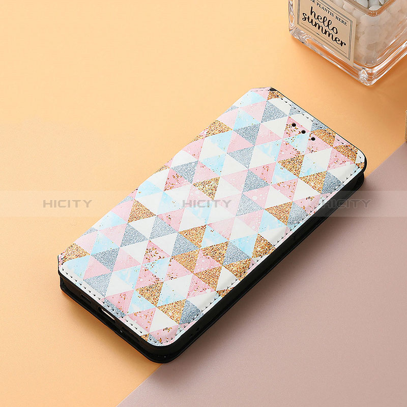 Coque Portefeuille Motif Fantaisie Livre Cuir Etui Clapet S06D pour Huawei Enjoy 50 Pro Blanc Plus