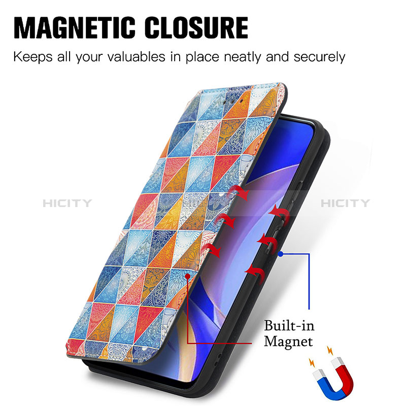 Coque Portefeuille Motif Fantaisie Livre Cuir Etui Clapet S06D pour Huawei Enjoy 50 Pro Plus