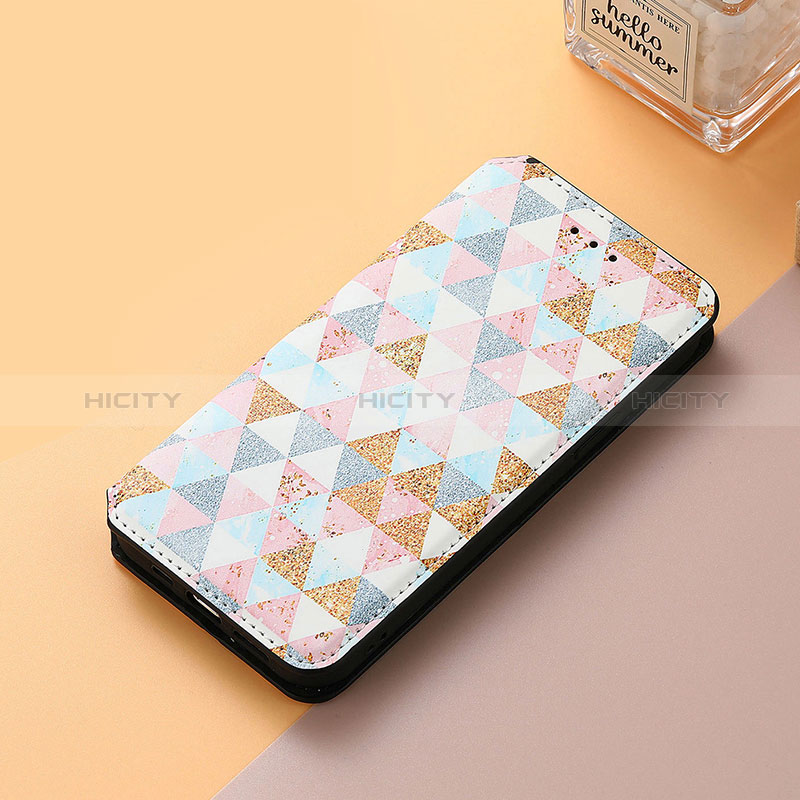 Coque Portefeuille Motif Fantaisie Livre Cuir Etui Clapet S06D pour Huawei Enjoy 50z Blanc Plus