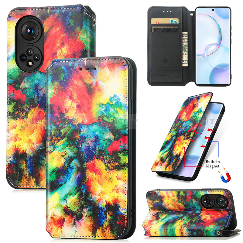 Coque Portefeuille Motif Fantaisie Livre Cuir Etui Clapet S06D pour Huawei Honor 50 5G Plus