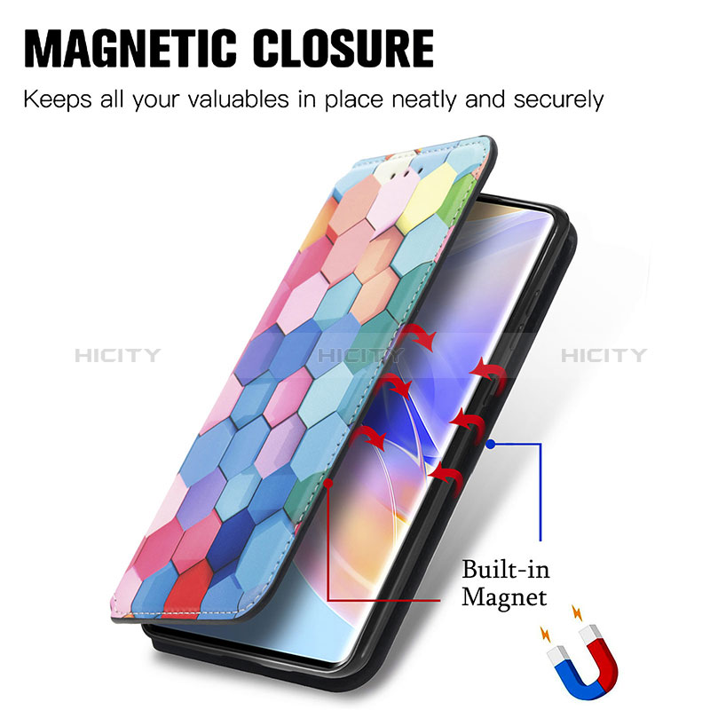 Coque Portefeuille Motif Fantaisie Livre Cuir Etui Clapet S06D pour Huawei Honor 60 SE 5G Plus