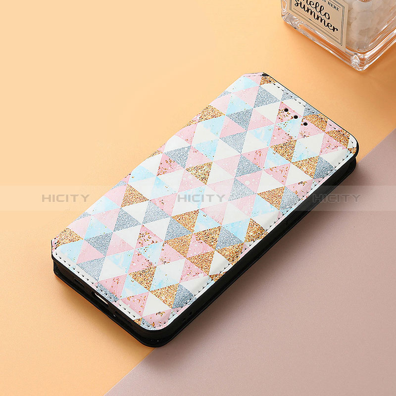 Coque Portefeuille Motif Fantaisie Livre Cuir Etui Clapet S06D pour Huawei Honor 70 5G Blanc Plus