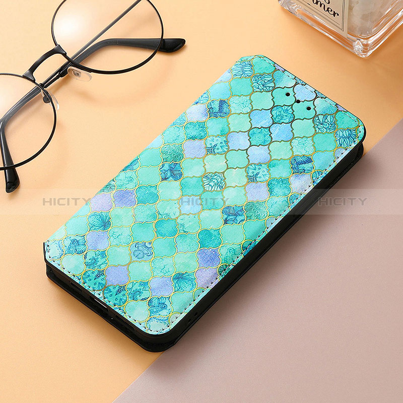 Coque Portefeuille Motif Fantaisie Livre Cuir Etui Clapet S06D pour Huawei Honor 80 SE 5G Vert Plus