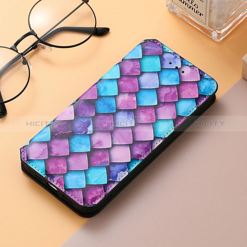 Coque Portefeuille Motif Fantaisie Livre Cuir Etui Clapet S06D pour Huawei Honor 80 SE 5G Violet Plus