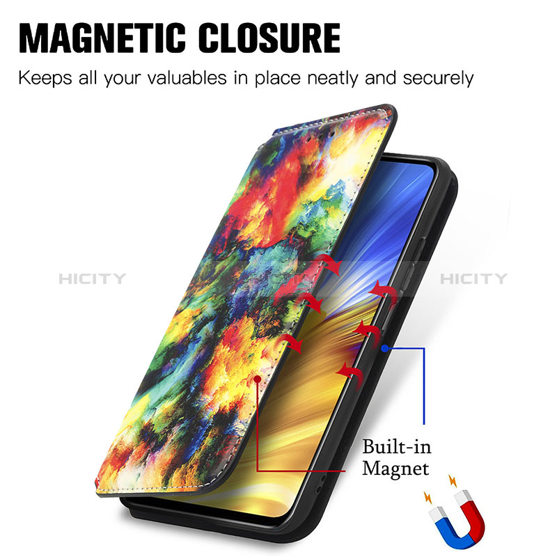 Coque Portefeuille Motif Fantaisie Livre Cuir Etui Clapet S06D pour Huawei Honor X10 Max 5G Plus