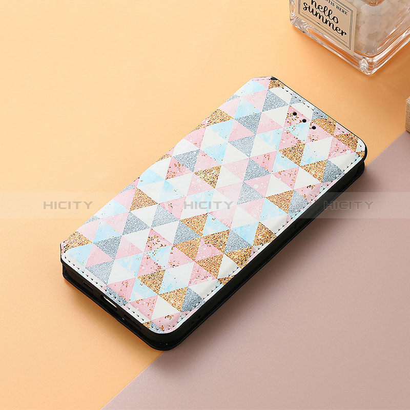 Coque Portefeuille Motif Fantaisie Livre Cuir Etui Clapet S06D pour Huawei Honor X7 Blanc Plus