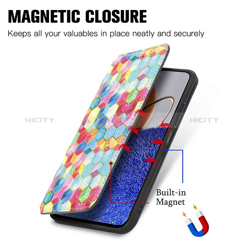 Coque Portefeuille Motif Fantaisie Livre Cuir Etui Clapet S06D pour Huawei Nova Y61 Plus