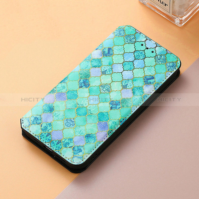 Coque Portefeuille Motif Fantaisie Livre Cuir Etui Clapet S06D pour Huawei Y9 Prime (2019) Vert Plus