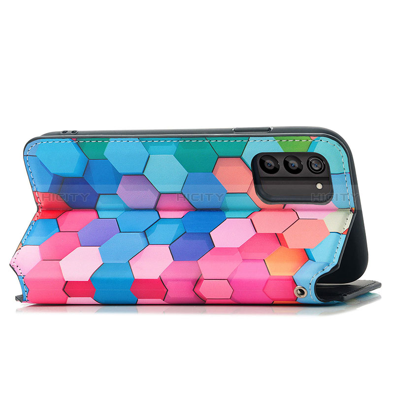 Coque Portefeuille Motif Fantaisie Livre Cuir Etui Clapet S06D pour Nokia G100 Plus