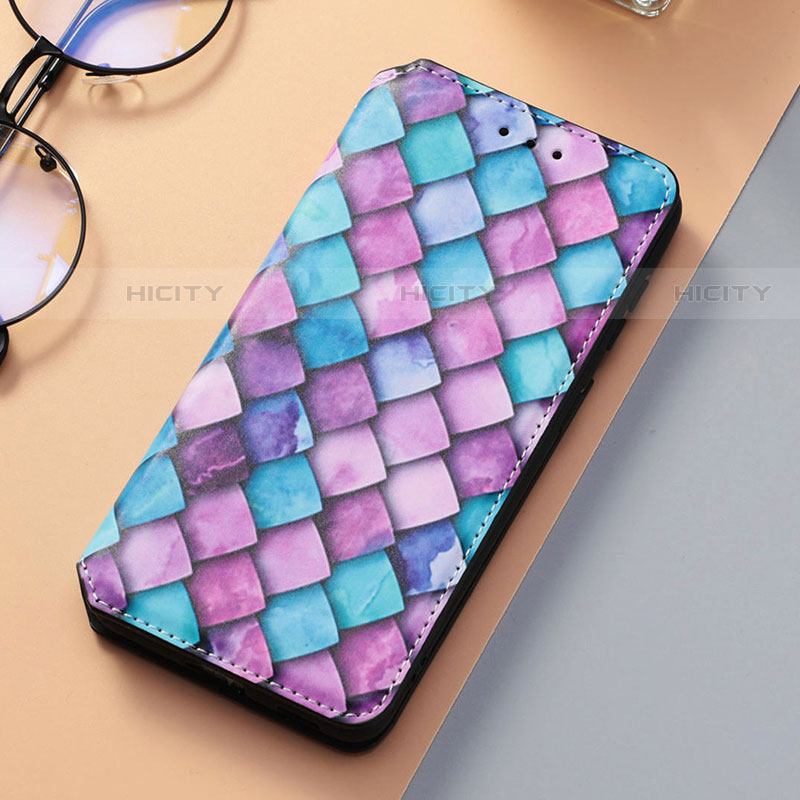 Coque Portefeuille Motif Fantaisie Livre Cuir Etui Clapet S06D pour Samsung Galaxy S21 Plus 5G Violet Plus