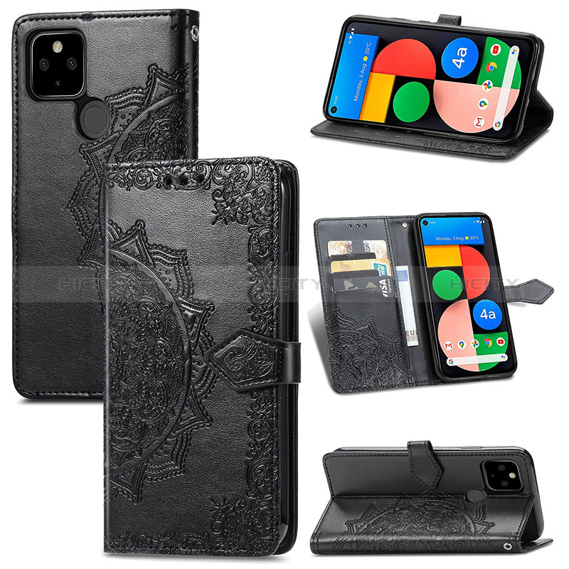 Coque Portefeuille Motif Fantaisie Livre Cuir Etui Clapet S07D pour Google Pixel 5a 5G Plus