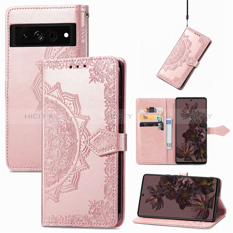 Coque Portefeuille Motif Fantaisie Livre Cuir Etui Clapet S07D pour Google Pixel 7 Pro 5G Plus