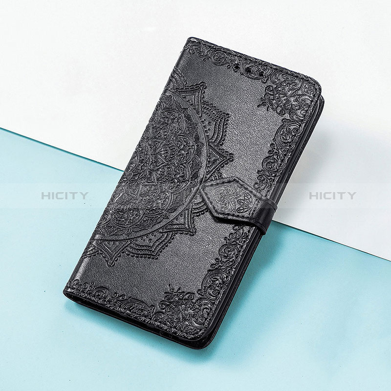 Coque Portefeuille Motif Fantaisie Livre Cuir Etui Clapet S07D pour Huawei Honor 50 SE 5G Noir Plus