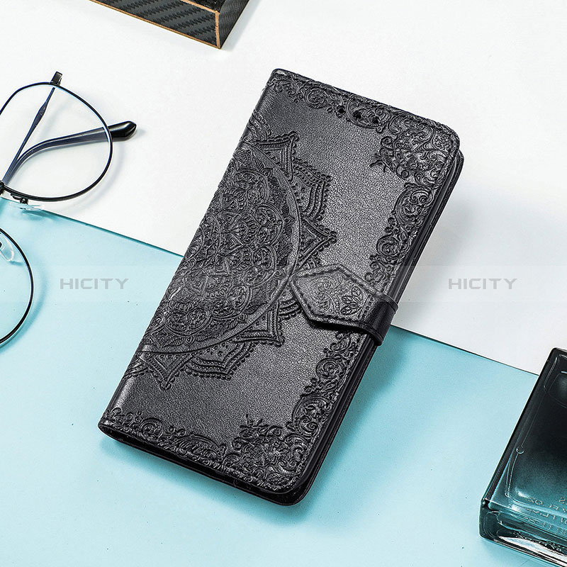 Coque Portefeuille Motif Fantaisie Livre Cuir Etui Clapet S07D pour Huawei Honor 60 SE 5G Noir Plus