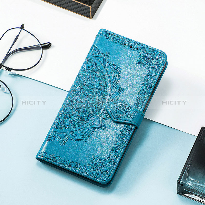 Coque Portefeuille Motif Fantaisie Livre Cuir Etui Clapet S07D pour Huawei Honor Magic5 Pro 5G Bleu Plus