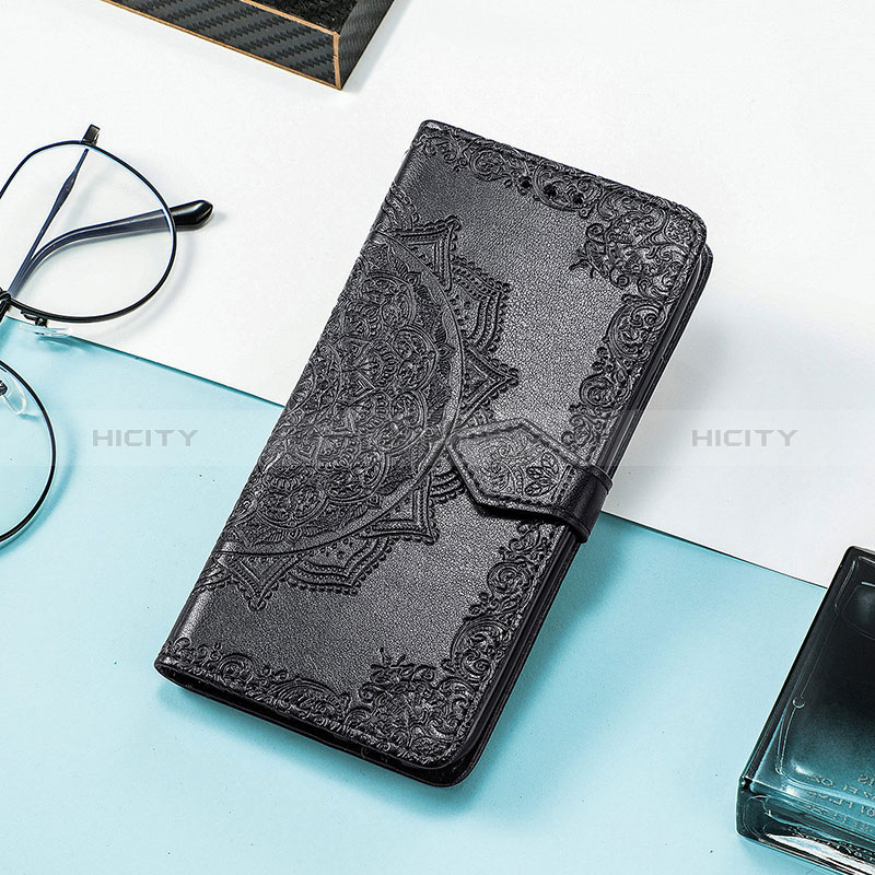 Coque Portefeuille Motif Fantaisie Livre Cuir Etui Clapet S07D pour Huawei Honor Magic5 Pro 5G Noir Plus