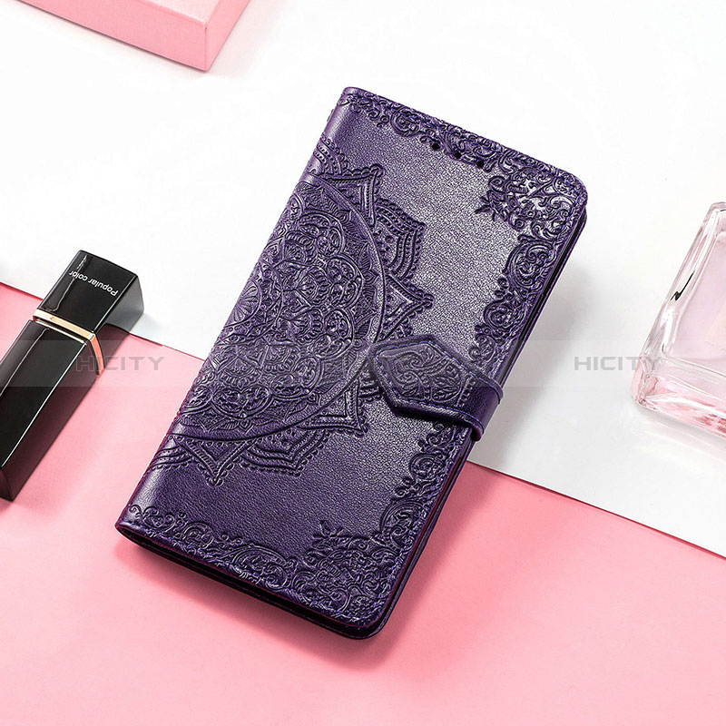 Coque Portefeuille Motif Fantaisie Livre Cuir Etui Clapet S07D pour Huawei Honor Magic5 Pro 5G Violet Plus