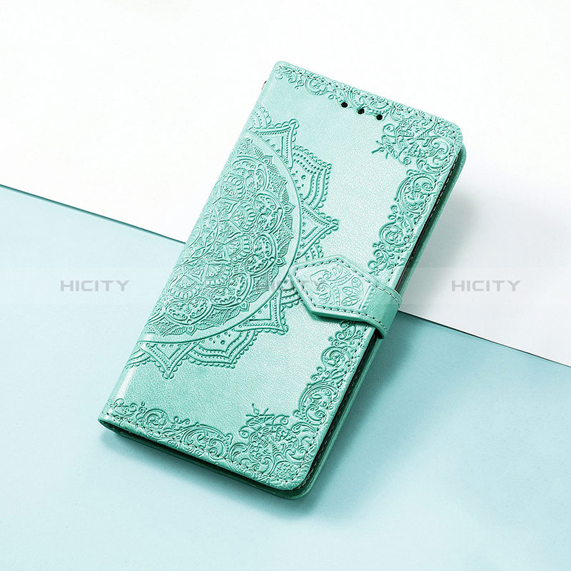 Coque Portefeuille Motif Fantaisie Livre Cuir Etui Clapet S07D pour Huawei Honor V40 5G Vert Plus