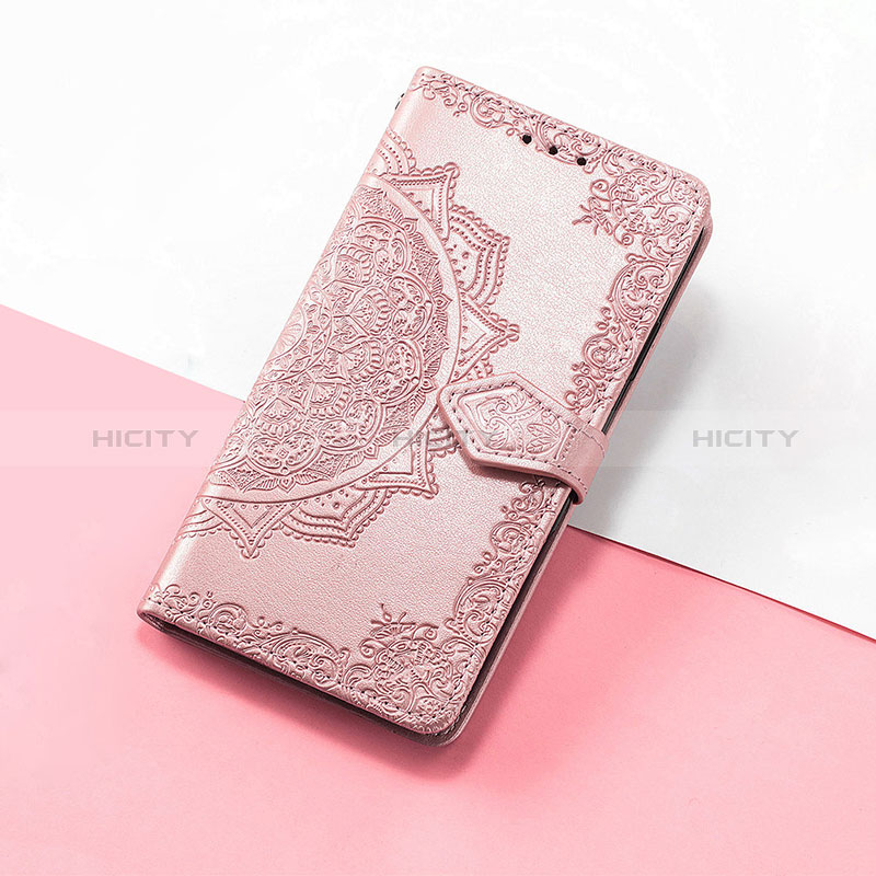 Coque Portefeuille Motif Fantaisie Livre Cuir Etui Clapet S07D pour Huawei Nova 10 SE Or Rose Plus