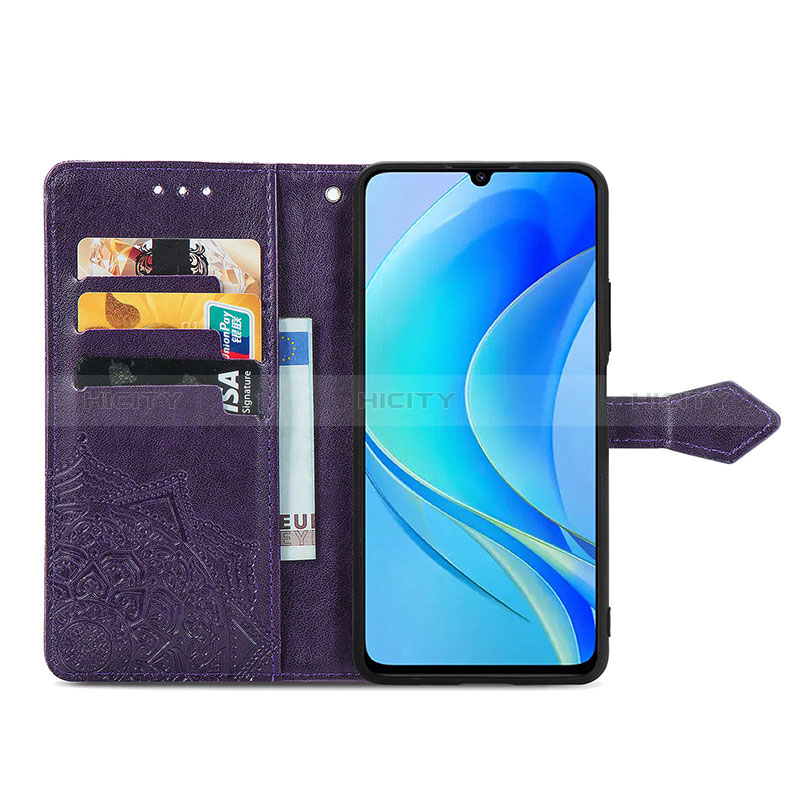 Coque Portefeuille Motif Fantaisie Livre Cuir Etui Clapet S07D pour Huawei Nova Y70 Plus