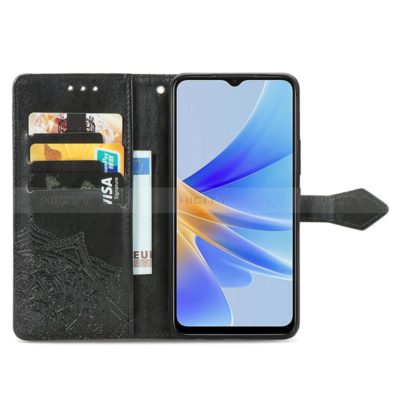 Coque Portefeuille Motif Fantaisie Livre Cuir Etui Clapet S07D pour Oppo A17K Plus