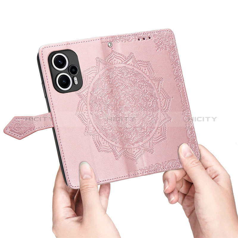 Coque Portefeuille Motif Fantaisie Livre Cuir Etui Clapet S07D pour Xiaomi Poco F5 5G Plus