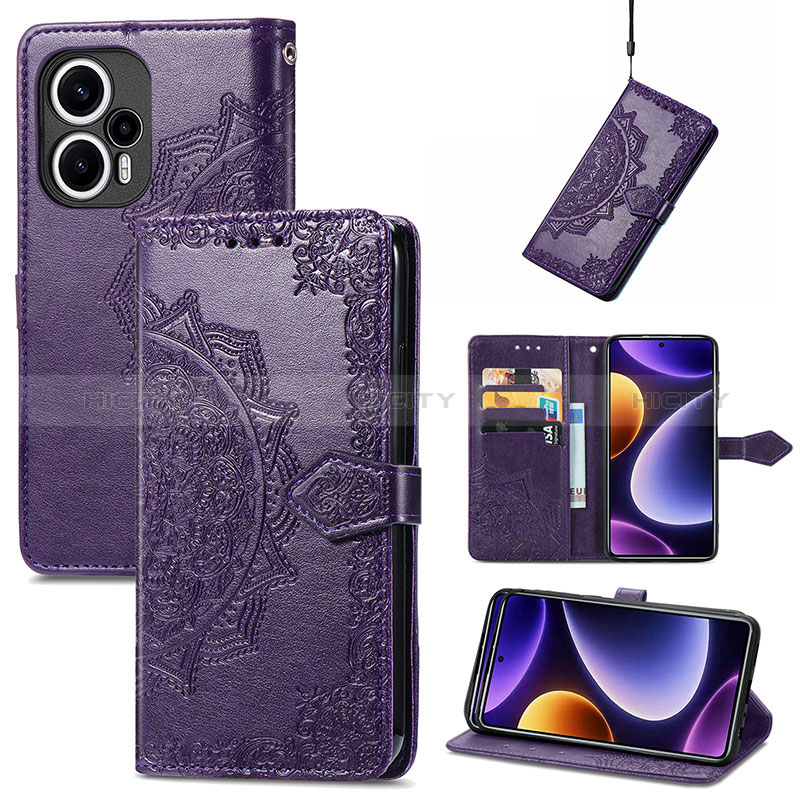 Coque Portefeuille Motif Fantaisie Livre Cuir Etui Clapet S07D pour Xiaomi Redmi Note 12 Turbo 5G Plus