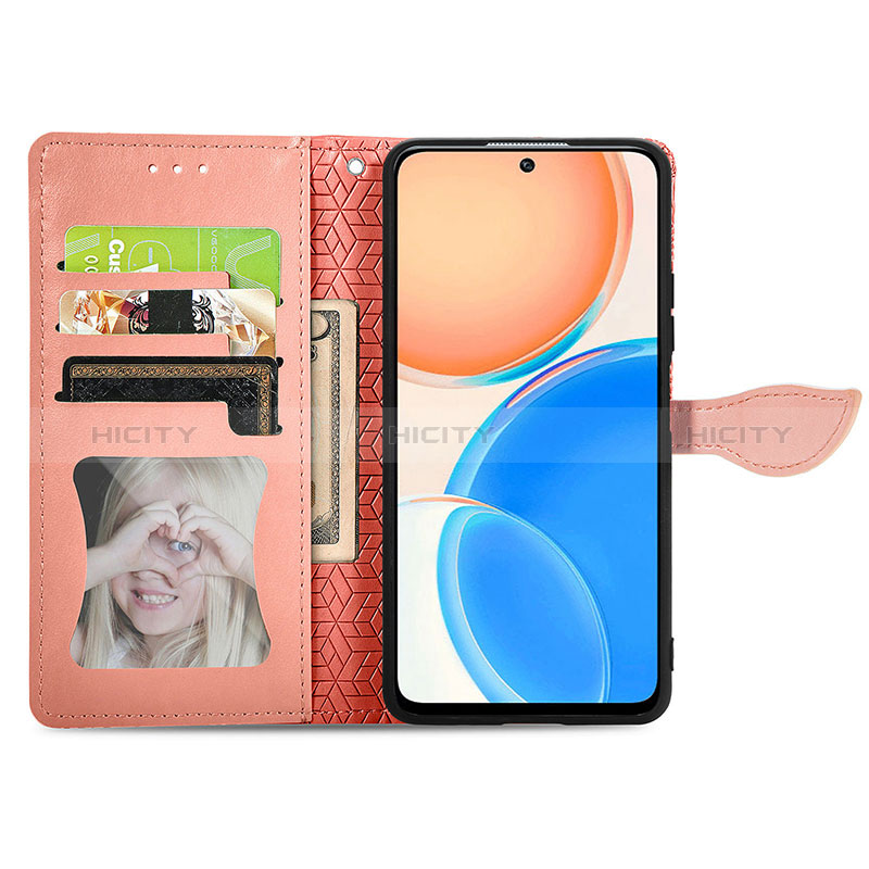 Coque Portefeuille Motif Fantaisie Livre Cuir Etui Clapet S08D pour Huawei Honor X8 4G Plus