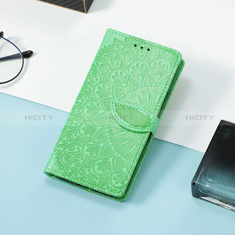 Coque Portefeuille Motif Fantaisie Livre Cuir Etui Clapet S08D pour Huawei Honor X8 4G Vert Plus