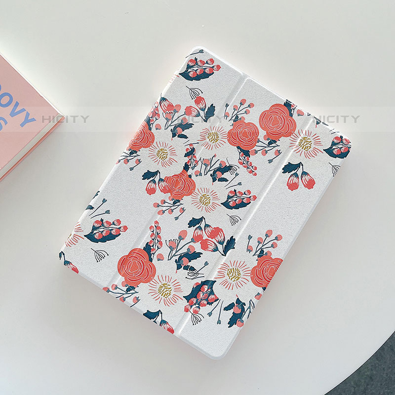 Coque Portefeuille Motif Fantaisie Livre Cuir Etui Clapet XH1 pour Apple iPad 10.2 (2020) Rose Plus