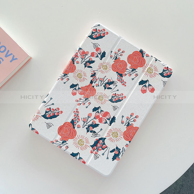 Coque Portefeuille Motif Fantaisie Livre Cuir Etui Clapet XH1 pour Apple iPad 10.2 (2021) Rose Plus