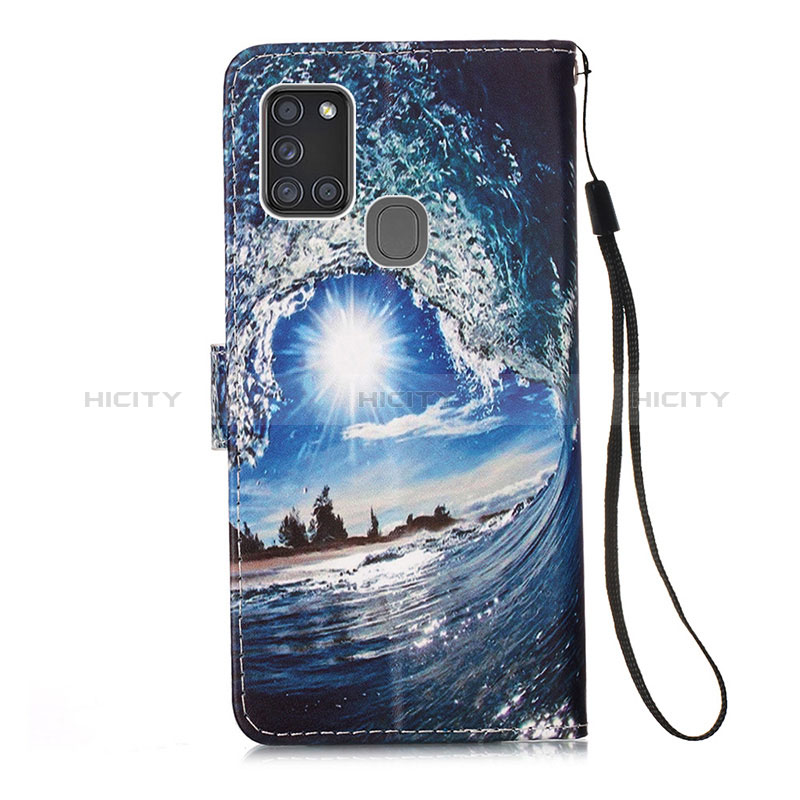 Coque Portefeuille Motif Fantaisie Livre Cuir Etui Clapet Y01B pour Samsung Galaxy A21s Plus