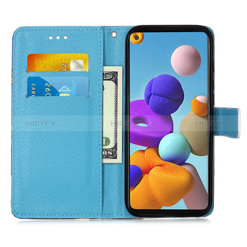 Coque Portefeuille Motif Fantaisie Livre Cuir Etui Clapet Y01B pour Samsung Galaxy A21s Plus