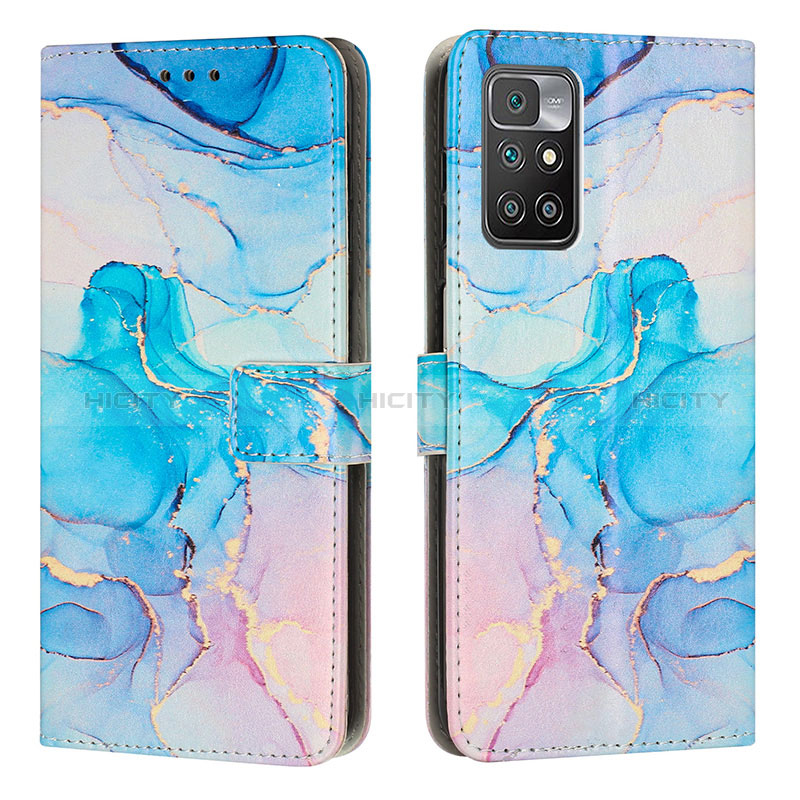 Coque Portefeuille Motif Fantaisie Livre Cuir Etui Clapet Y01X pour Xiaomi Redmi Note 11 4G (2021) Bleu Ciel Plus