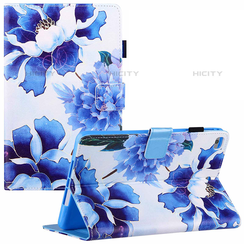 Coque Portefeuille Motif Fantaisie Livre Cuir Etui Clapet Y02B pour Apple iPad Mini 5 (2019) Bleu Plus