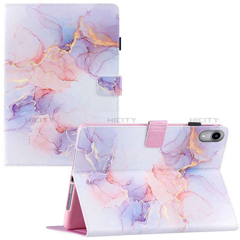 Coque Portefeuille Motif Fantaisie Livre Cuir Etui Clapet Y02B pour Apple iPad Mini 6 Blanc Plus