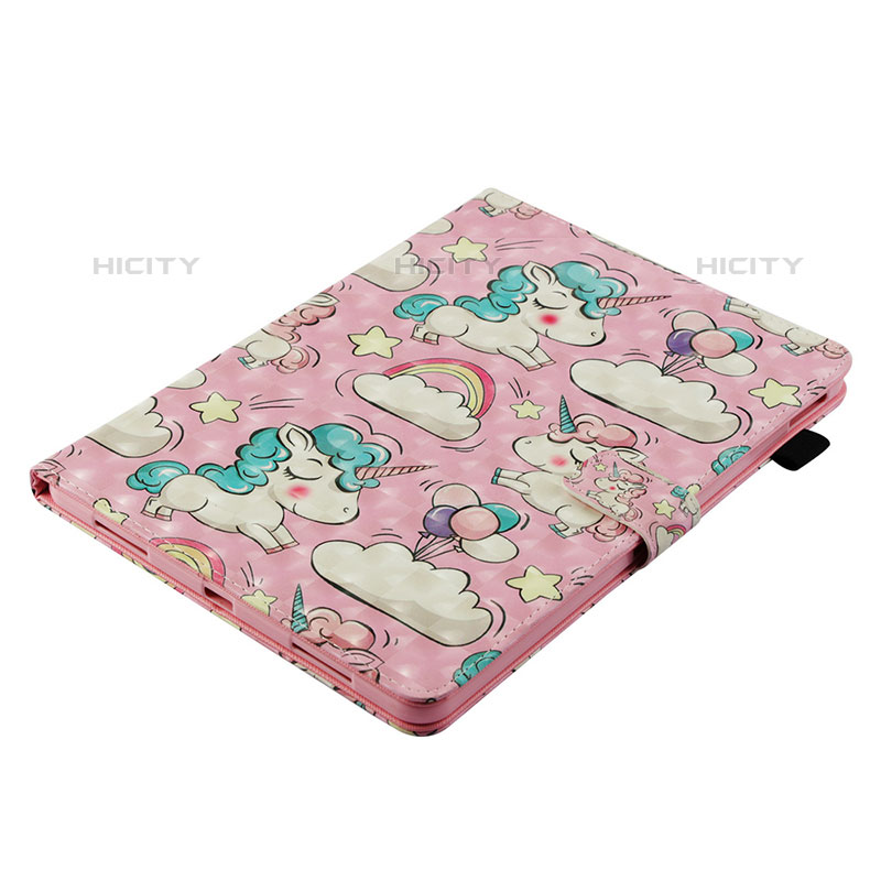 Coque Portefeuille Motif Fantaisie Livre Cuir Etui Clapet Y02B pour Apple iPad Pro 11 (2018) Rose Plus