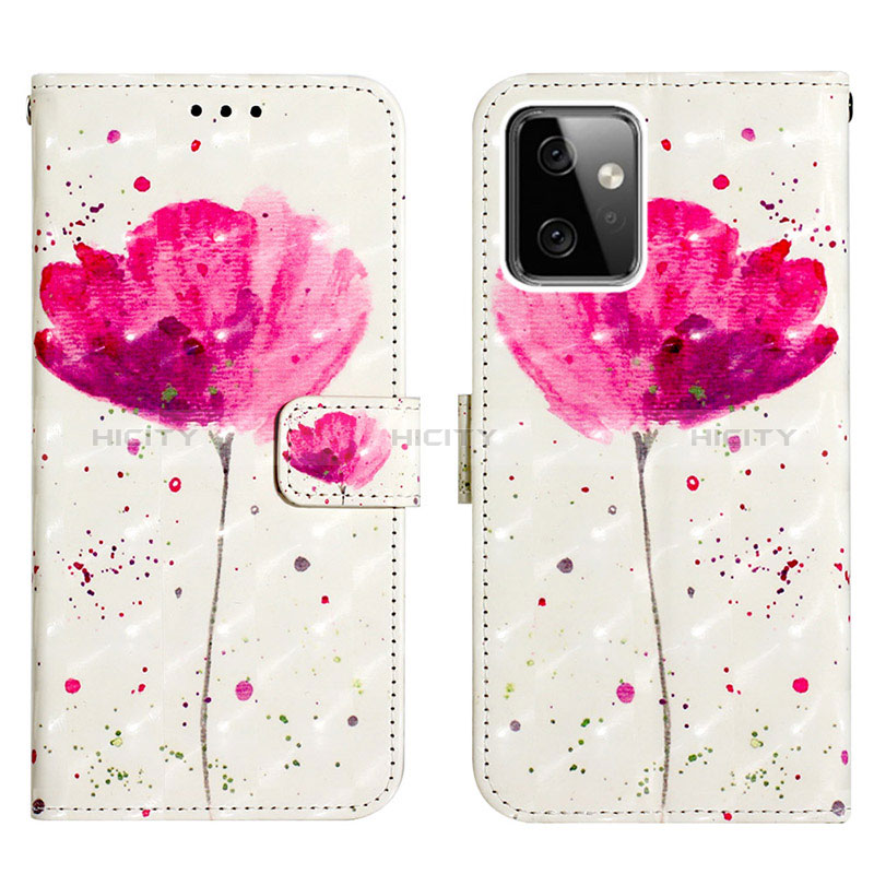 Coque Portefeuille Motif Fantaisie Livre Cuir Etui Clapet Y02B pour Motorola Moto G Power 5G (2023) Rose Plus