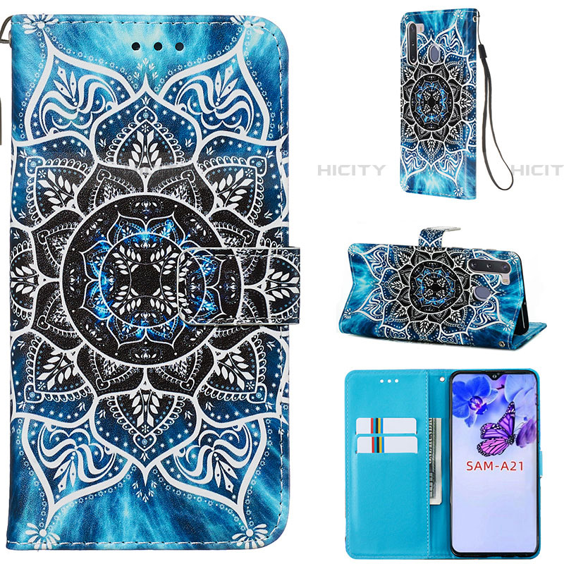 Coque Portefeuille Motif Fantaisie Livre Cuir Etui Clapet Y02B pour Samsung Galaxy A21 European Mixte Plus