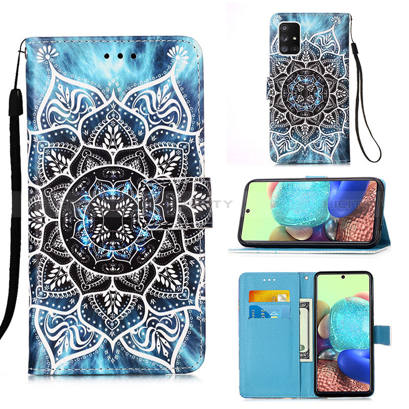 Coque Portefeuille Motif Fantaisie Livre Cuir Etui Clapet Y02B pour Samsung Galaxy A71 4G A715 Mixte Plus