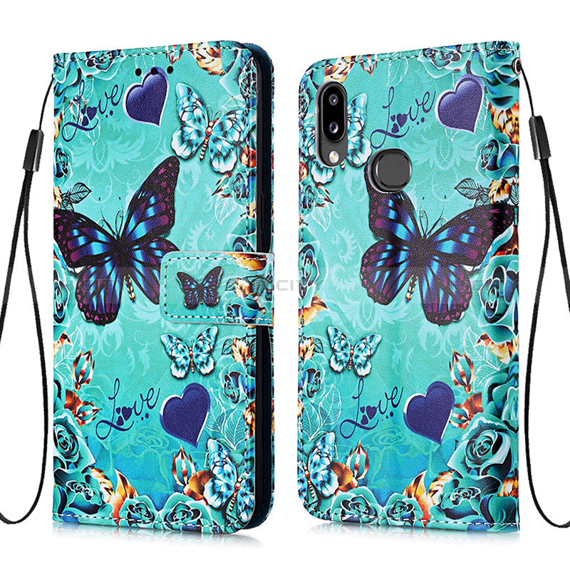 Coque Portefeuille Motif Fantaisie Livre Cuir Etui Clapet Y02B pour Samsung Galaxy M01s Plus