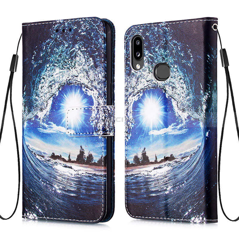 Coque Portefeuille Motif Fantaisie Livre Cuir Etui Clapet Y02B pour Samsung Galaxy M01s Plus