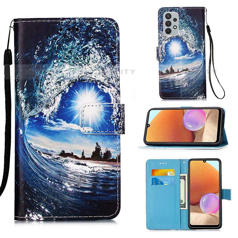 Coque Portefeuille Motif Fantaisie Livre Cuir Etui Clapet Y02B pour Samsung Galaxy M32 5G Plus