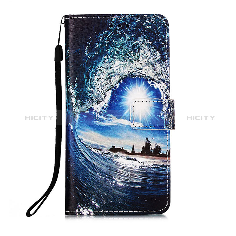 Coque Portefeuille Motif Fantaisie Livre Cuir Etui Clapet Y02B pour Xiaomi Poco X4 Pro 5G Bleu Royal Plus