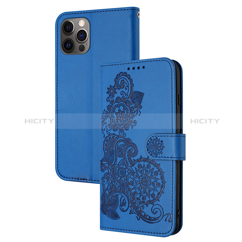 Coque Portefeuille Motif Fantaisie Livre Cuir Etui Clapet Y02X pour Apple iPhone 13 Pro Bleu Plus