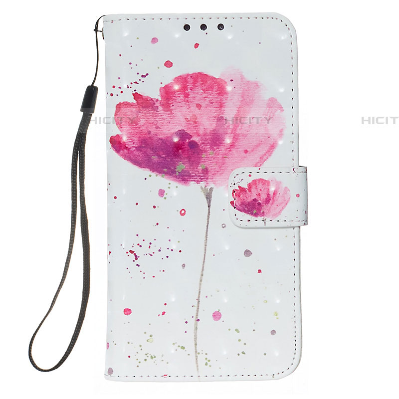 Coque Portefeuille Motif Fantaisie Livre Cuir Etui Clapet Y03B pour Samsung Galaxy A01 SM-A015 Rose Plus