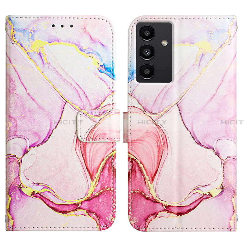 Coque Portefeuille Motif Fantaisie Livre Cuir Etui Clapet Y03B pour Samsung Galaxy A13 5G Rose Plus