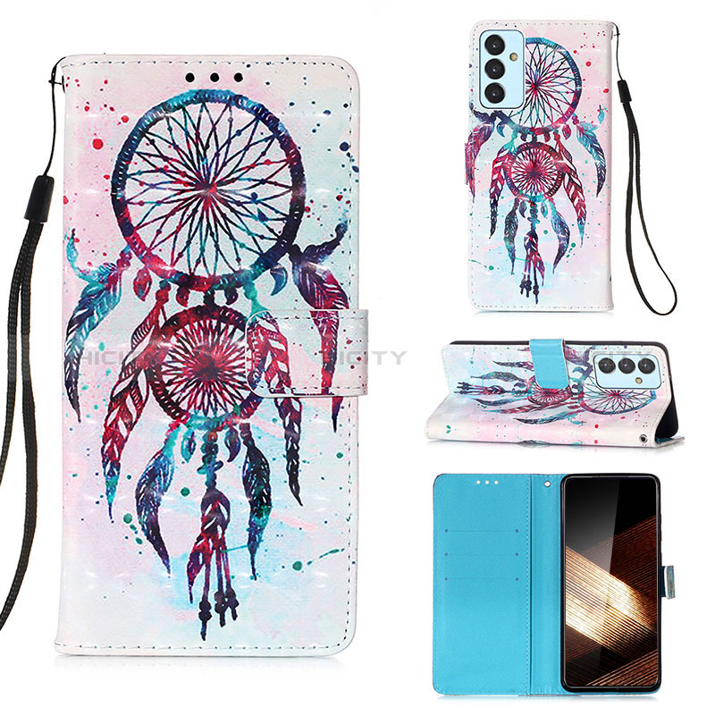 Coque Portefeuille Motif Fantaisie Livre Cuir Etui Clapet Y03B pour Samsung Galaxy A15 4G Mixte Plus