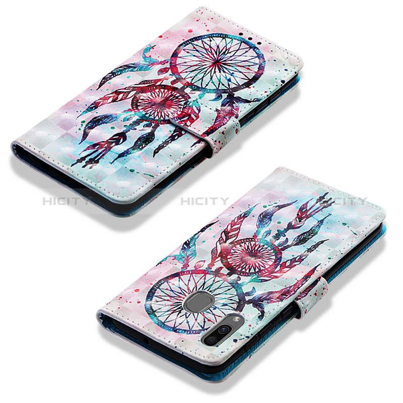 Coque Portefeuille Motif Fantaisie Livre Cuir Etui Clapet Y03B pour Samsung Galaxy A20 Mixte Plus